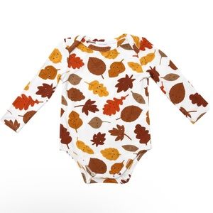 NWT Angel Dear Fall Leaves Bodysuit - bamboo